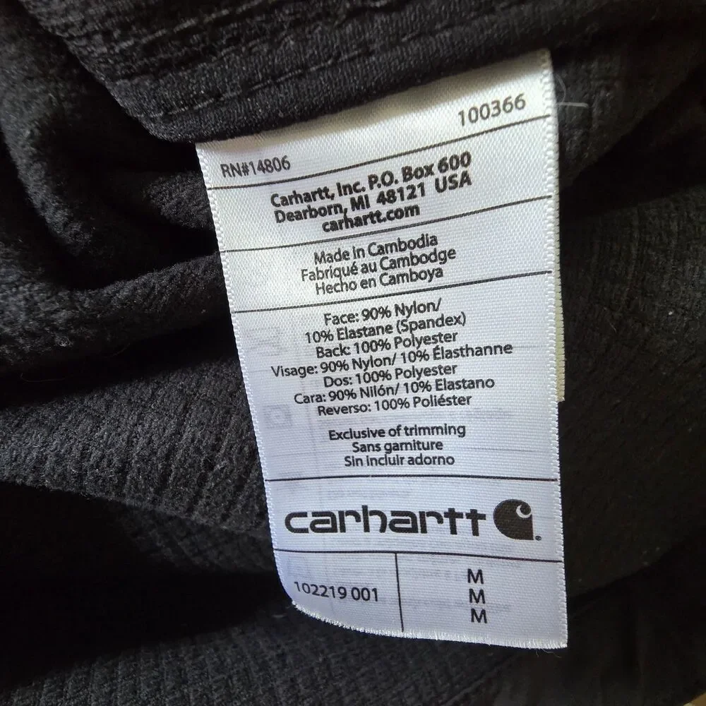Carhartt Crowley Softshell Vest Black Men's M Full Zip 102219 001 - Picture 7 of 10